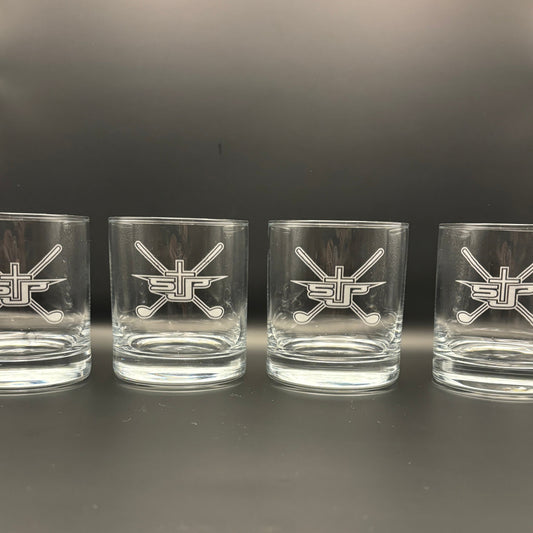Etched Whiskey/Juice Glasses (SETS OF 2, 4, or 6)